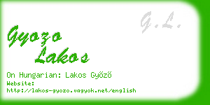 gyozo lakos business card