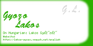 gyozo lakos business card